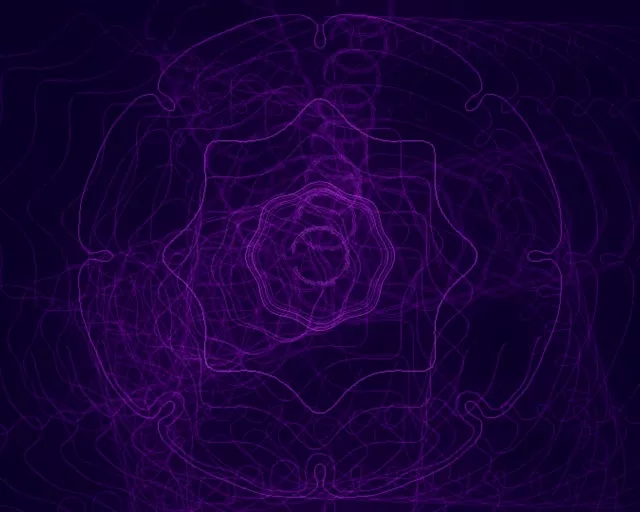 5:4 IMAX 60fps Screensaver Neon Tunnel Glowing Amethyst Spiral Vj Clip