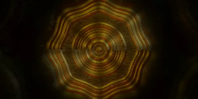 2:1 Cinematic 60fps Screensaver Neon Tunnel Symmetrical Mandala Pulse VJ Animation