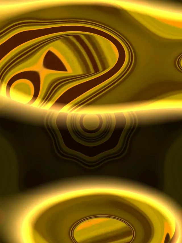3:4 Vertical 60fps Screensaver Neon Tunnel Golden Hexagon Cascade Veejay Animation