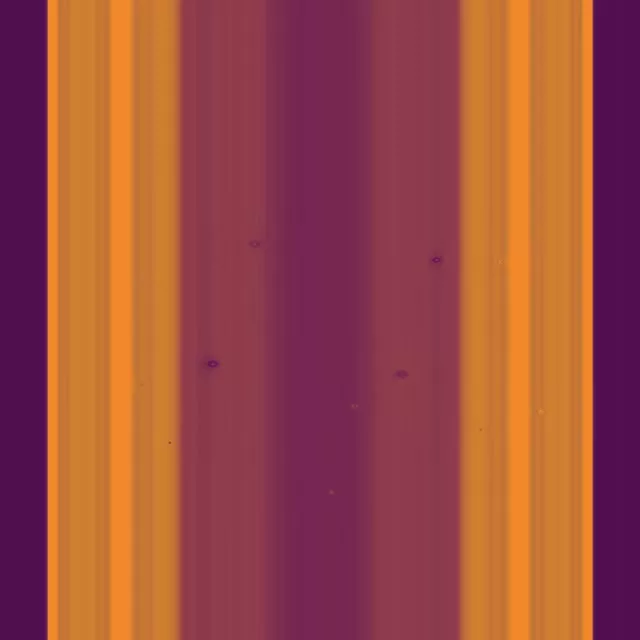 1:1 Square 60fps Screensaver Neon Tunnel Orange Purple Bars Loopable Video