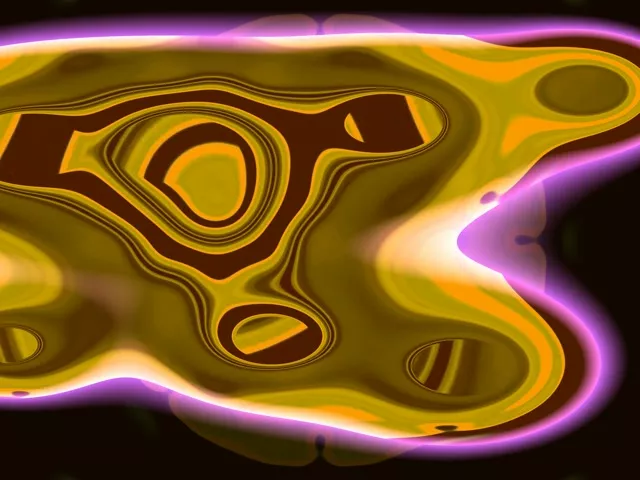 4:3 Standard 60fps Screensaver Neon Tunnel Glowing Butterfly Kaleidoscope Veejay Loop