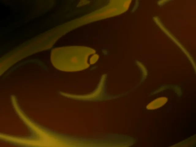 4:3 Classic 60fps Neon Tunnel Screensaver Yellow Morphing Shapes Loopable Video