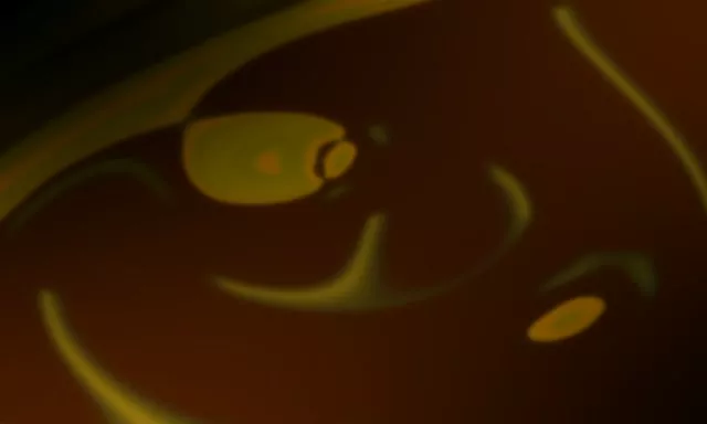 5:3 Wide 60fps Neon Tunnel Screensaver Warm Amber Geometric Pulse Background Loops