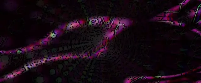 2.39:1 Anamorphic 60fps Screensaver Neon Tunnel Luminous Polygon Vortex Animation