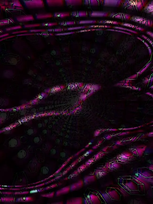 3:4 Vertical 60fps Screensaver Neon Tunnel Electric Hexagon Spiral Loops video