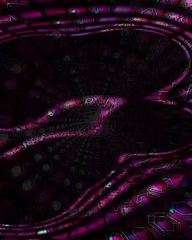 4:5 Portrait 60fps Screensaver Neon Tunnel Neon Hexagon Kaleidoscope Veejay loop