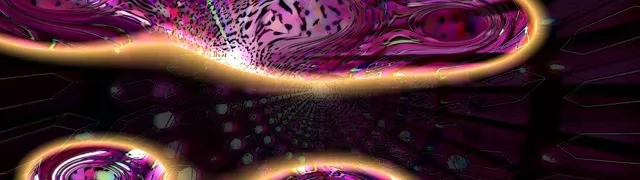 32:9 Ultrawide 60fps Neon Tunnel Screensaver Golden Spiral Vortex Loop Motion Background