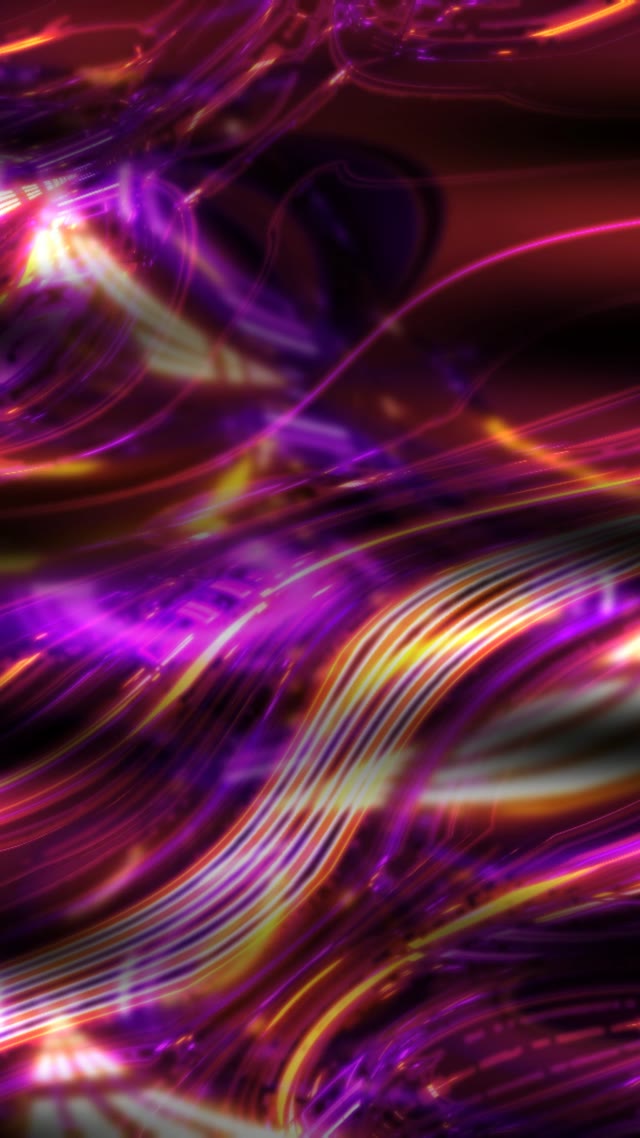 Neon Tunnel VJ Loop 9:16 Reels 60fps Screensaver Purple Orange Glow