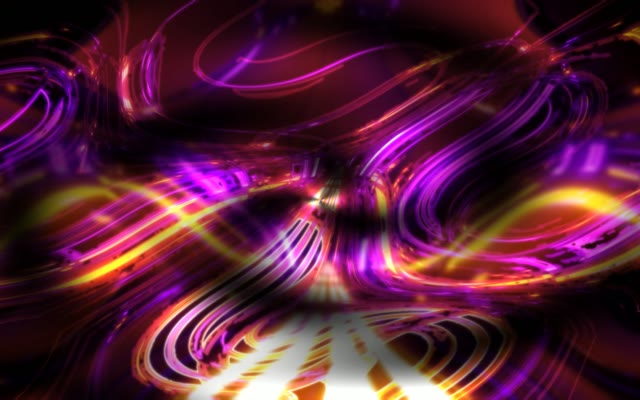 Purple & Gold Neon Tunnel Motion Background 16:10 Macbook 60fps VJ Loop Screensaver