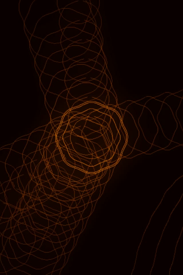 Orange Neon Tunnel VJ Loop 2:3 Portrait 60fps Screensaver Motion Background