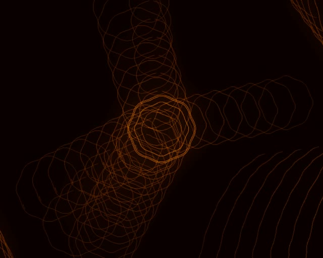 Orange Wire Neon Tunnel VJ Loop 5:4 Industrial 60fps Screensaver Animation