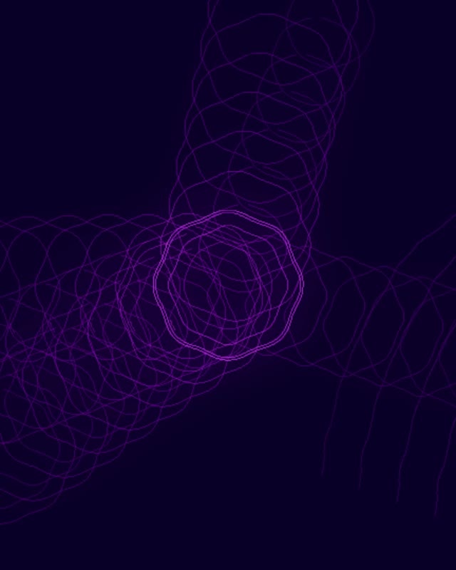 Purple Neon Tunnel VJ Loop 4:5 Instagram 60fps Screensaver Motion