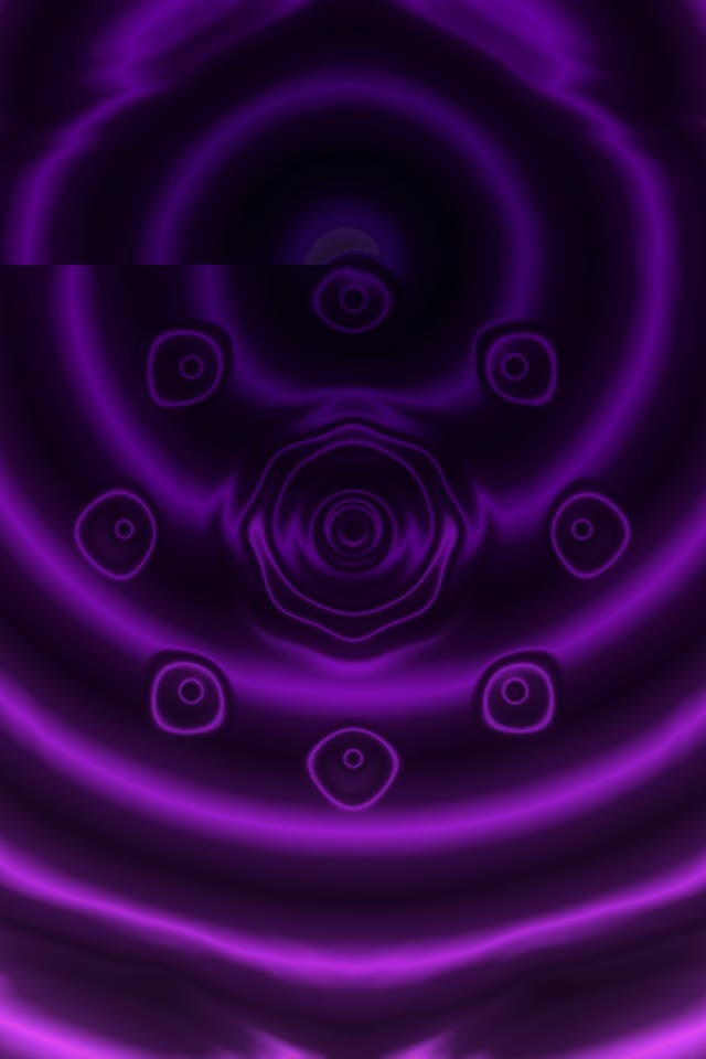 Purple Neon Tunnel VJ Loop 9:16 60fps Screensaver Glowing Circles