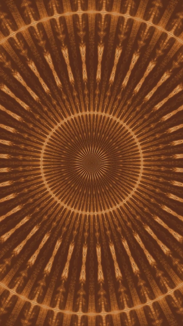 Golden Radial Neon Tunnel 9:16 Reels 60fps VJ Loop Screensaver