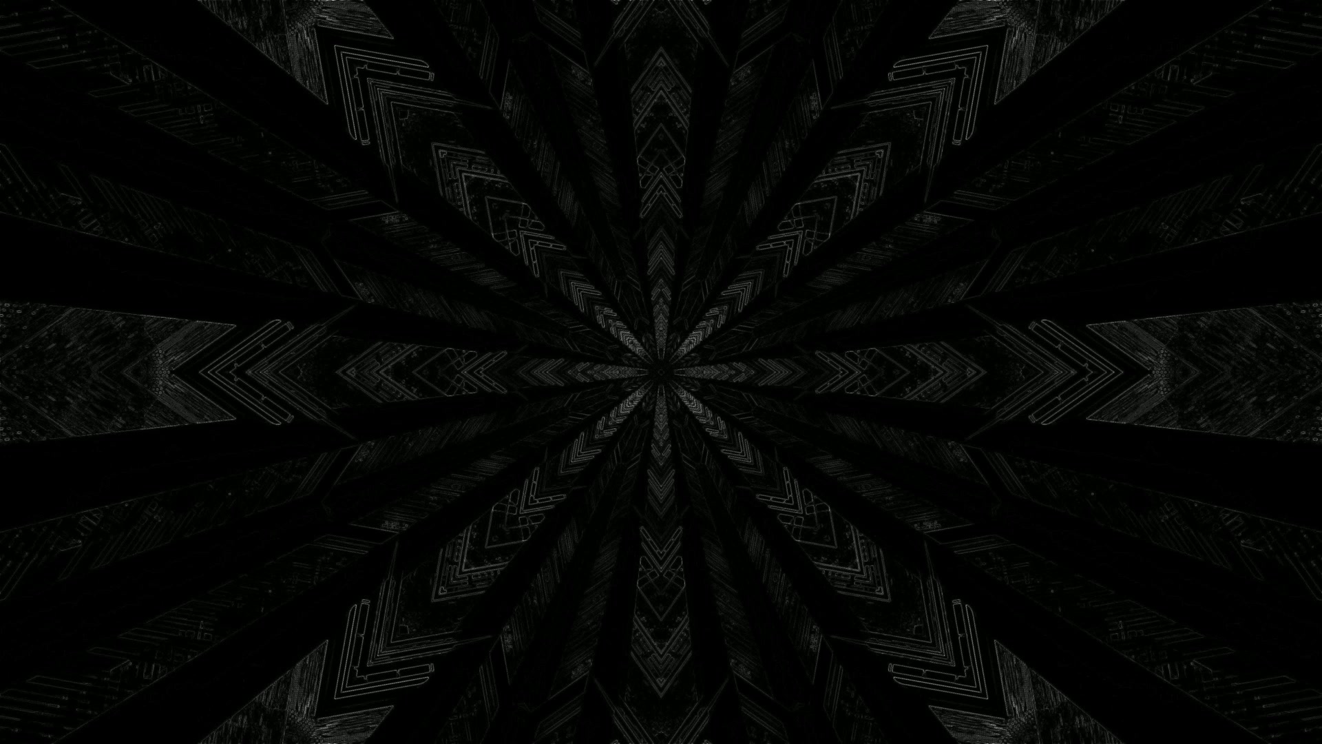 4K UHD 60fps madilim berdeng geometric neon tunnel screensaver windows 11 VJ loop