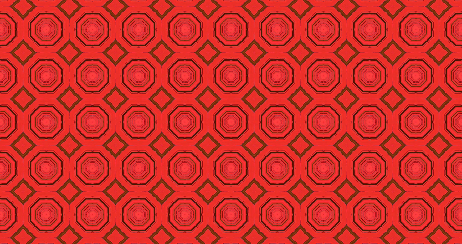 Red Octagon Neon Tunnel Screensaver 4K Uhd 60Fps Vj Loop