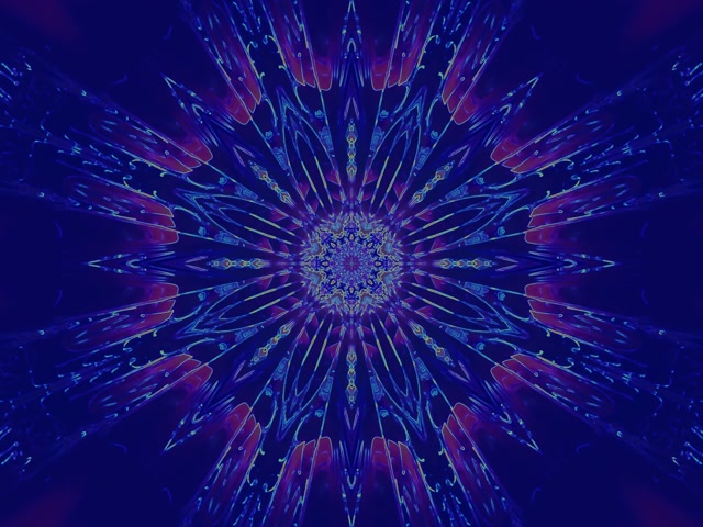 Neon Tunnel Kaleidoscope Burst VJ Loop 4:3 Classic 60fps Screensaver
