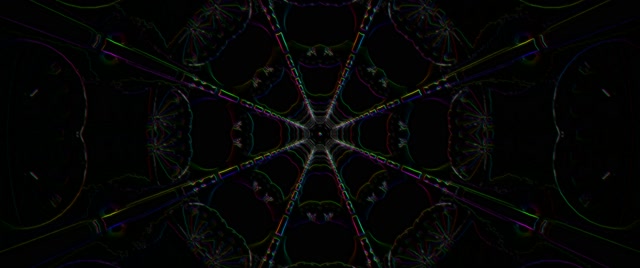 Neon Tunnel Kaleidoscope Vortex | 2.39:1 Cinemascope 60fps Screensaver Loop