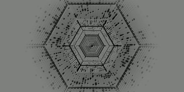 Hexagon Neon Tunnel Screensaver 2:1 Univisium 60fps VJ Loop
