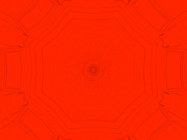 Red Neon Tunnel Hexagon Vortex 4:3 Classic 60fps Screensaver Loop