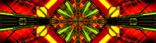 Neon Tunnel Kaleidoscope Diamond VJ Loop 32:9 Super Ultrawide 60fps Screensaver