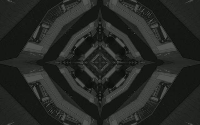 Neon Tunnel Madilim na Diamond Kaleidoscope VJ Loop 60fps 16:10 MacBook Screensaver