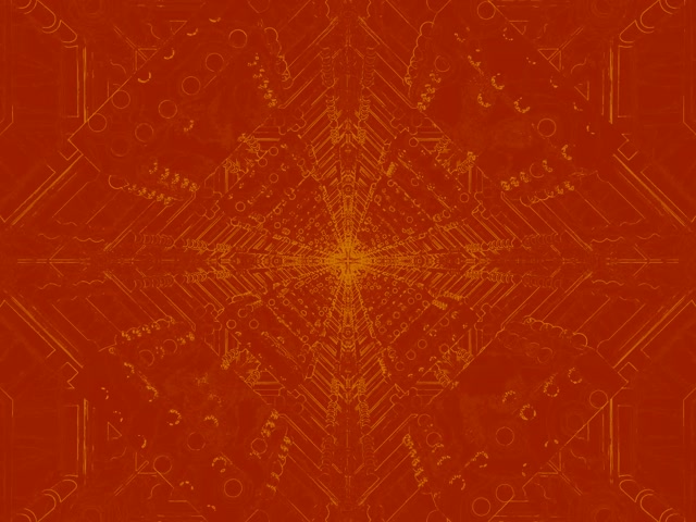 VJLoops Neon Tunnel Orange Mandala Diamond Burst 4:3 classic 60fps screensaver