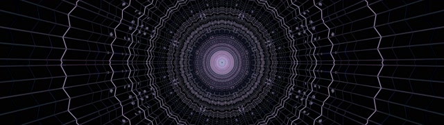 Neon Tunnel Purple Hexagon Vortex Screensaver 32:9 Super Ultrawide 60fps Vj Loop