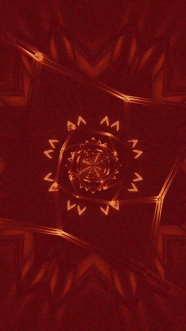 Neon Tunnel Mandala Star Burst 9:16 Reels 60fps Screensaver Vj Loop