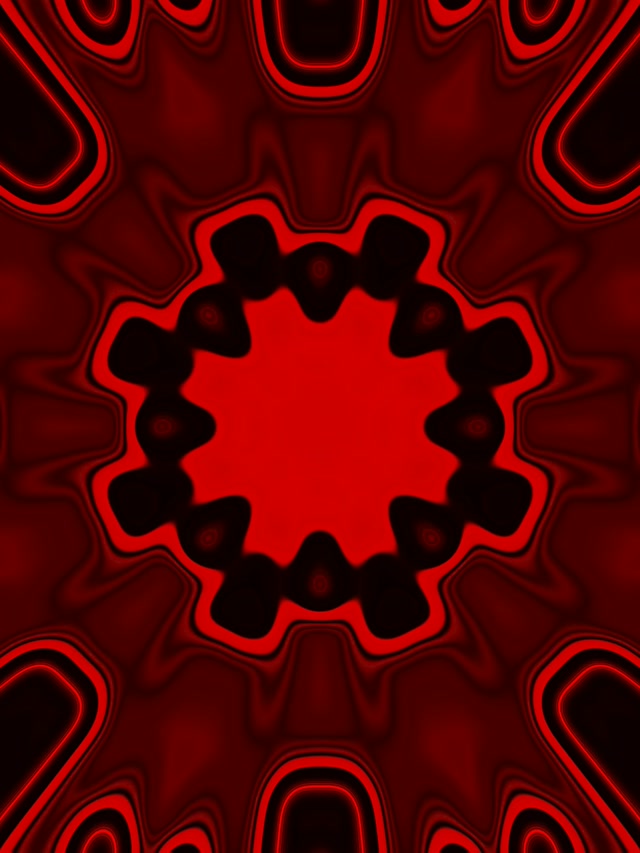 Red Neon Tunnel Pulsating Hexagon Burst 3:4 iPad Portrait 60fps Screensaver