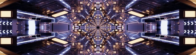 Neon Tunnel Fractal Kaleidoscope 32:9 Super Ultrawide 60fps Screensaver VJ Loop