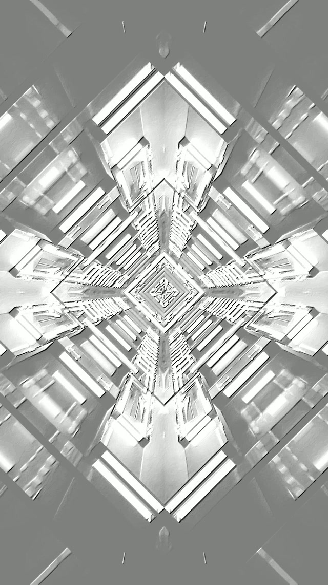 Neon Tunnel Puting Crystal Cross VJ Loop 9:16 Reels 60fps Screensaver