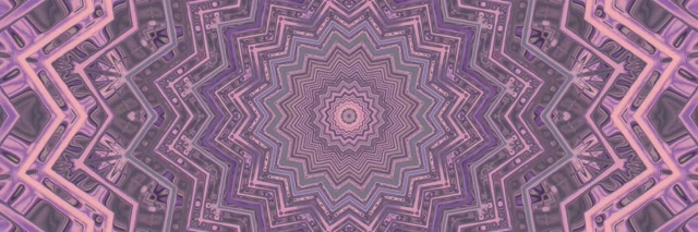 Neon Tunnel Lila Star Mandala Vortex 3:1 Triple Wide 60fps Screensaver Vj Loop