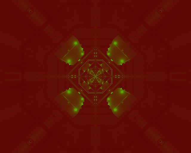 Neon Tunnel Berdeng Octagon Vortex VJ Loop 5:4 industrial 60fps Screensaver