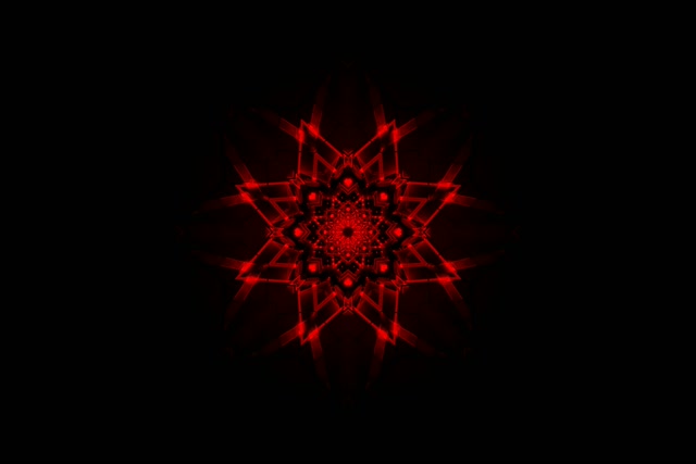 Red Fractal Mandala Neon Tunnel VJLoops 3:2 Surface 60fps Screensaver