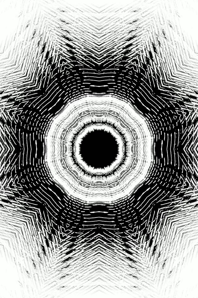 Neon Tunnel Itim Puting Star Vortex VJLoops 2:3 Photo Portrait 60fps Screensaver