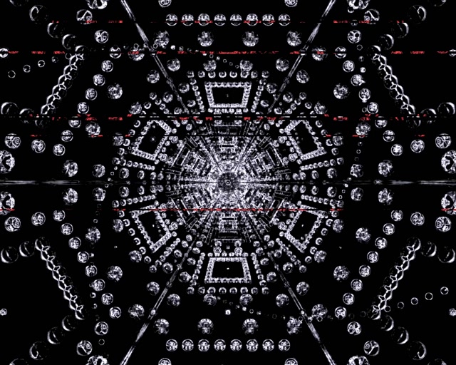 Vj loop Neon Tunnel Hexagon Kristal Grid 5:4 industrial 60fps screensaver