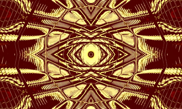 Ginto Pulang Mandala Neon Tunnel Screensaver 5:3 Wide 60fps VJ Loop