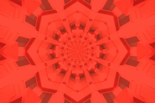 Neon Tunnel Pulang Kaleidoscope VJ Loop 3:2 surface 60fps screensaver