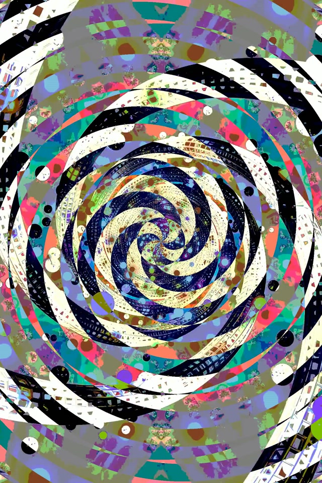 Neon Tunnel Spiral Vortex 2:3 Photo Portrait 60fps Screen Saver Vj Loop