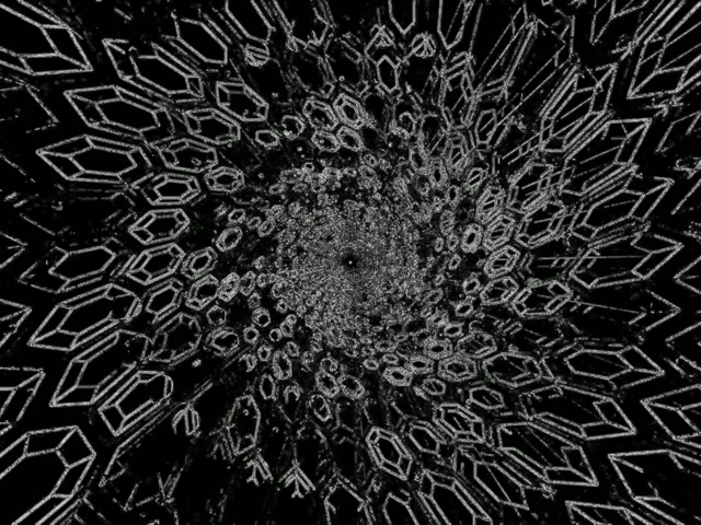 Neon Tunnel Crystal Screensaver 4:3 Classic 60fps VJ Loop PC Laptop