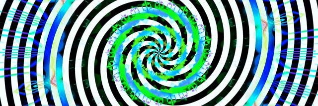 Hypnotic Spiral Neon Tunnel | 3:1 Ultrawide | 60fps VJ Loop Screensaver