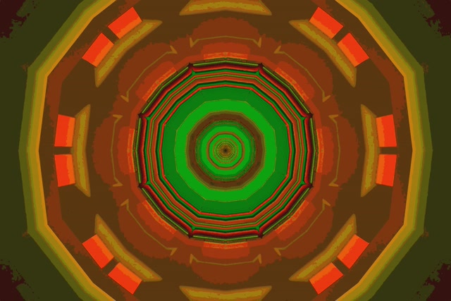 Neon Tunnel Octagon Vortex Berde VJ Loop 3:2 Surface 60fps Screensaver