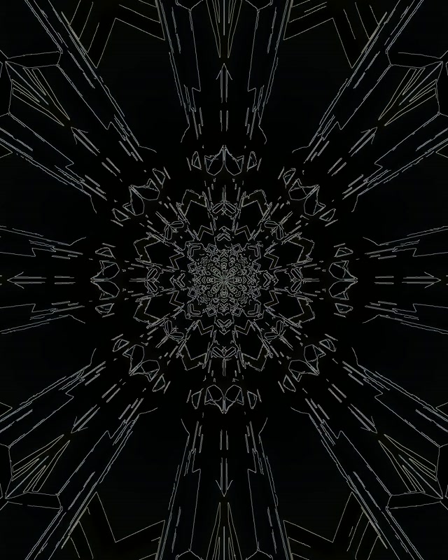 Neon Tunnel Itim na Geometric Screensaver 60fps 4:5 Instagram VJ Loop