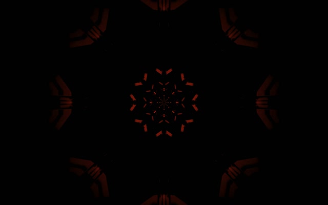 Pulang Fractal Snowflake Neon Tunnel Vj Loop 60fps 16:10 Macbook Screensaver