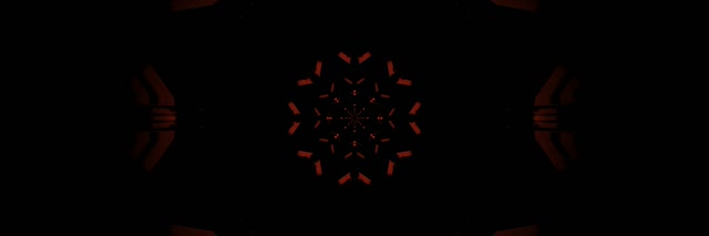 Pulang Fractal Snowflake Neon Tunnel VJ Loop 3:1 Triple Wide 60fps Screensaver