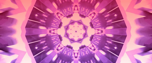 Neon Tunnel Pink Purple Kaleidoscope Vortex VJLoops 2.39:1 Cinemascope 60fps Screensaver