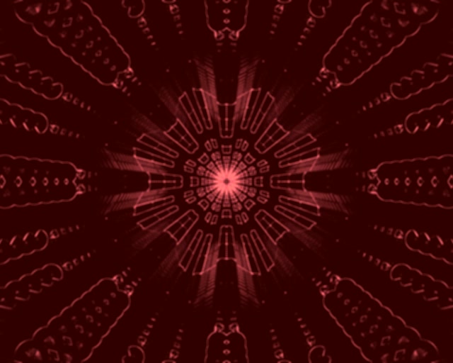 Pulang Neon Tunnel 5:4 Industrial 60fps Kaleidoscope Burst Screensaver VJ Loop