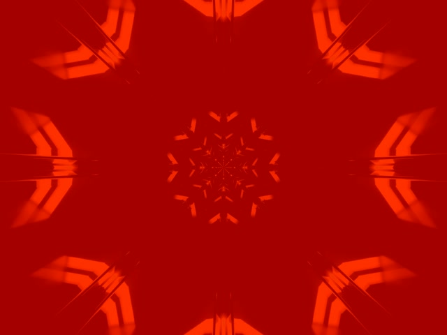 Kırmızı Neon Tünel Mandala Ekran Koruyucu 4:3 Klasik 60fps VJ Loop PC