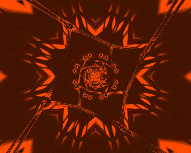 Red Star Burst Neon Tunnel 5:4 industrial 60fps Screensaver Vj Loop